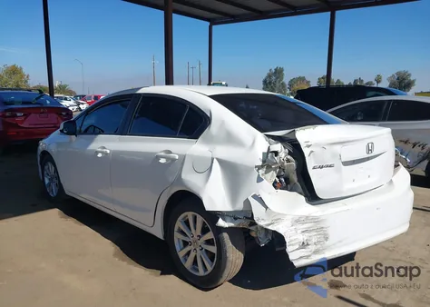 2012 Honda Civic Ex from USA, damaged, VIN 19XFB2F88CE315850